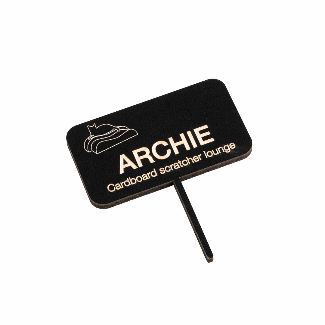 ARCHIE - Kartonnen krablounge bruin/zwart - Foodshot