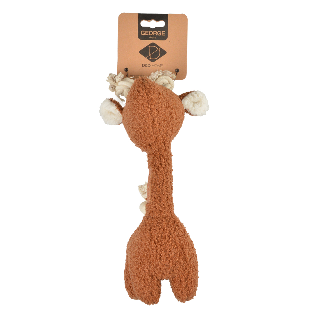 George teddy fabric dog toy brown - Verpakkingsbeeld