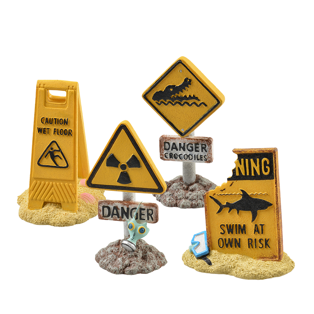 Warning signs mixed colors - Product shot