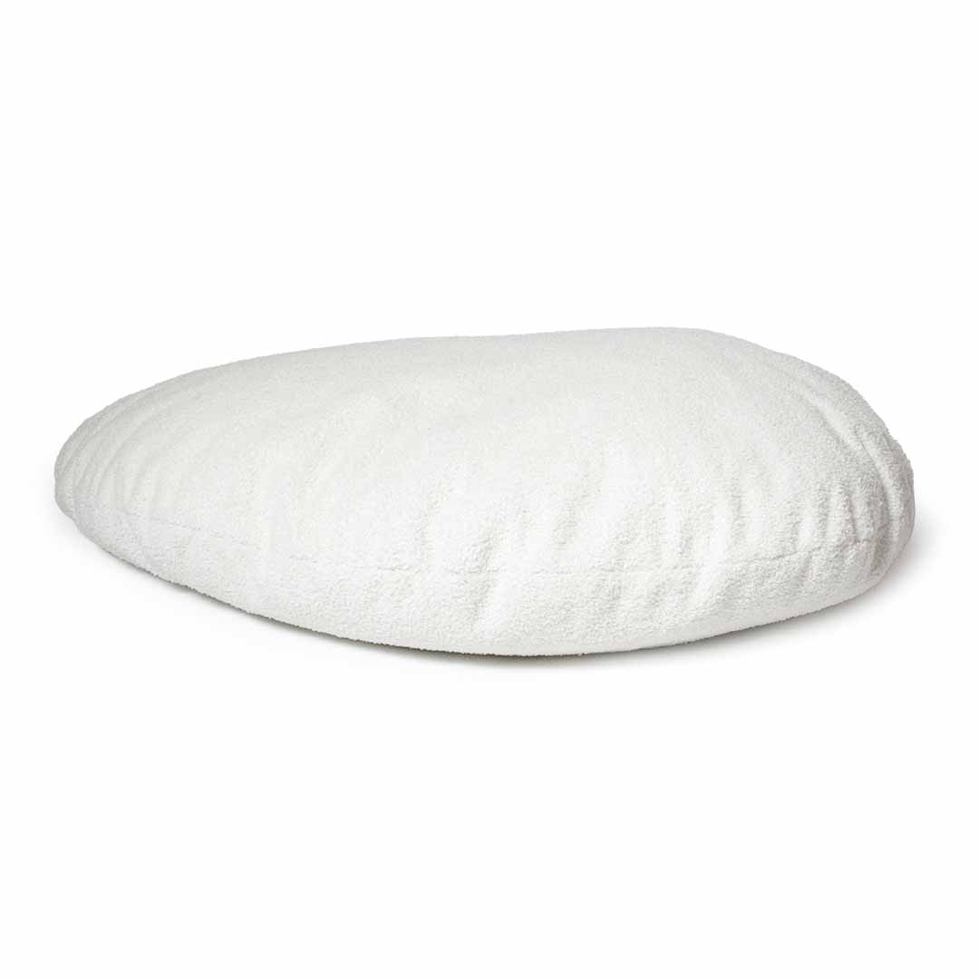 Pebble - dog cushion white - Facing