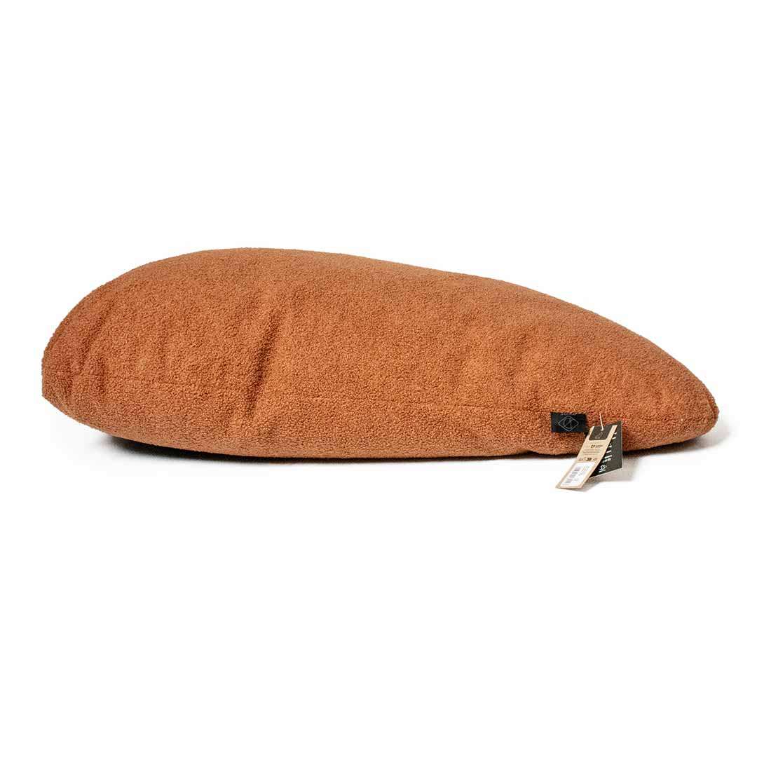 Pebble - coussin pour chiens orange - Facing