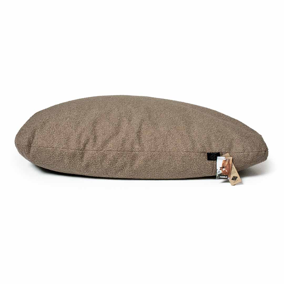 Pebble - coussin pour chiens taupe - Facing