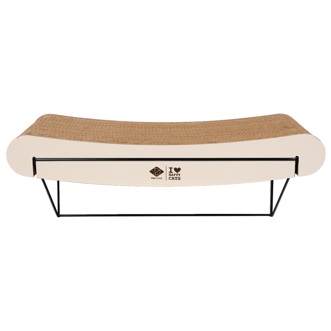 David curved - cardboard wall shelf brown/beige - Product shot