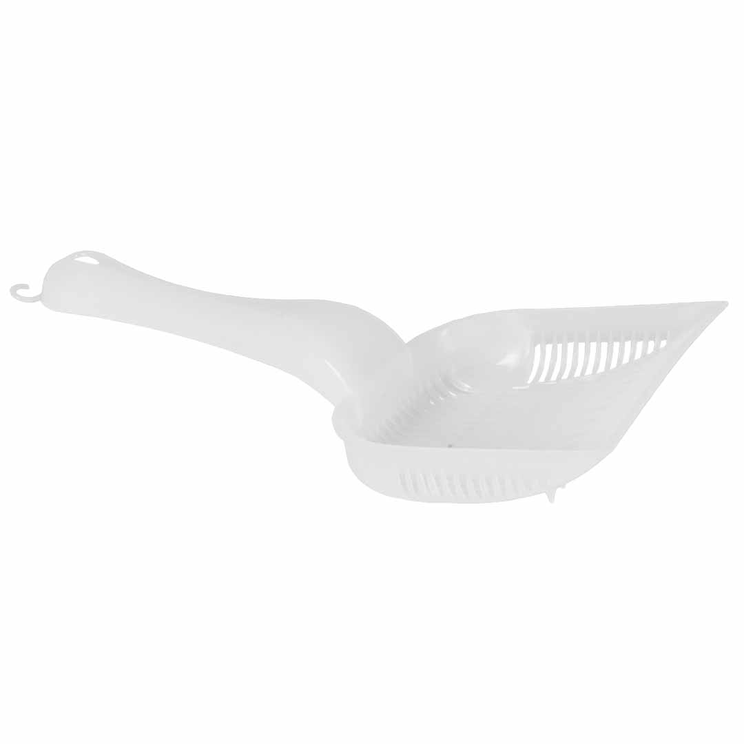 Pelle de toilette pour chat compact transparent/blanc - Product shot