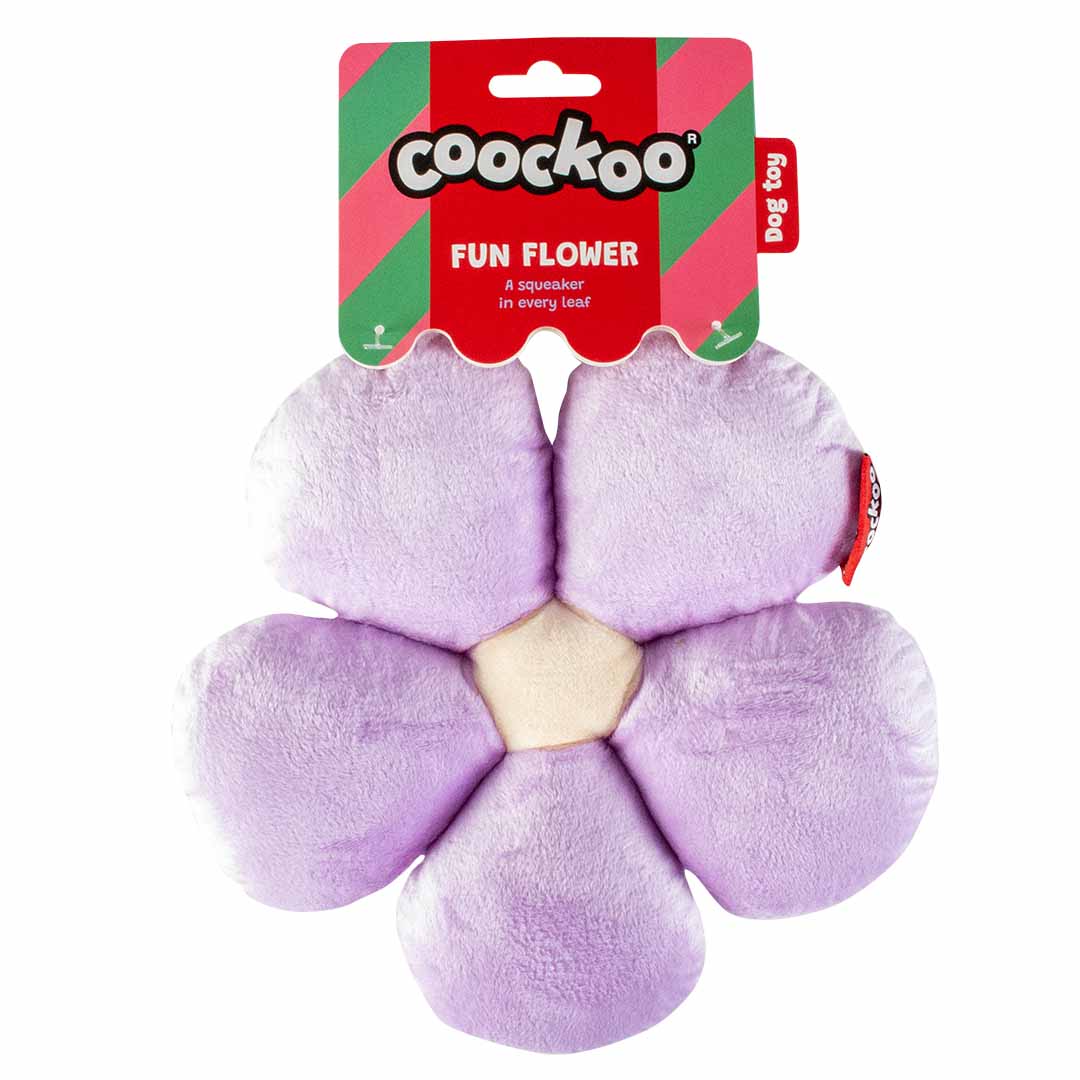 Dog toy FUN FLOWER purple/white - Verpakkingsbeeld