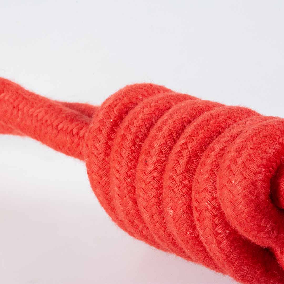 Bal met touwlus SWING ME rood/roze - Detail 2