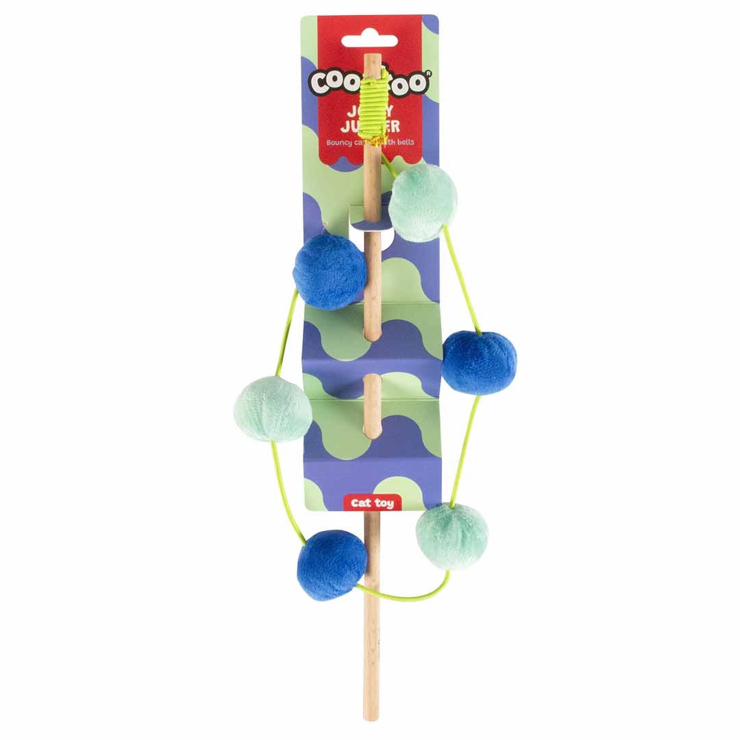 Cat toy JOLLY JUMPER blue/green - Verpakkingsbeeld