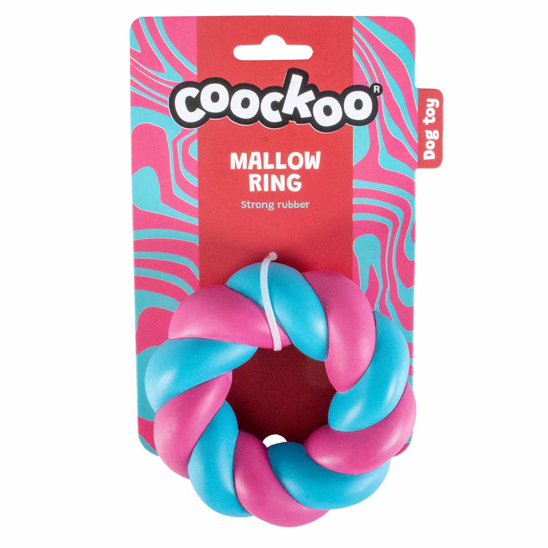 Hundespielzeug mallow ring rosa/blau - Verpakkingsbeeld