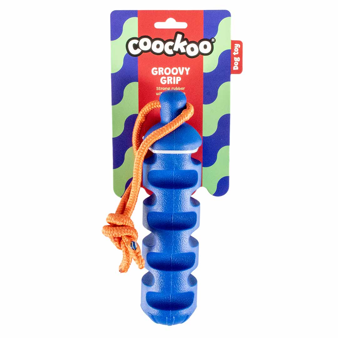 Hundespielzeug groovy grip blau/orange - Verpakkingsbeeld