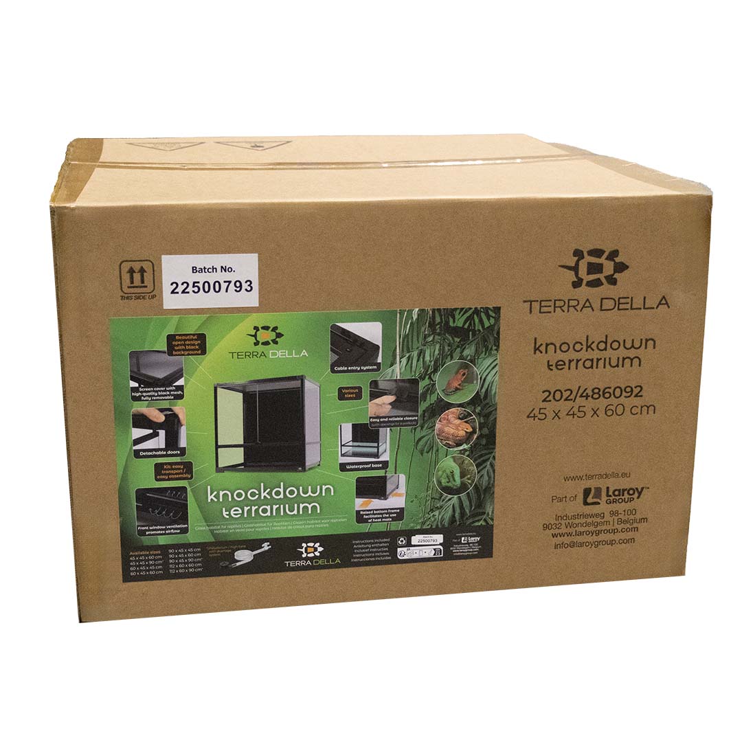 Terrarium knockdown Zwart - Verpakkingsbeeld