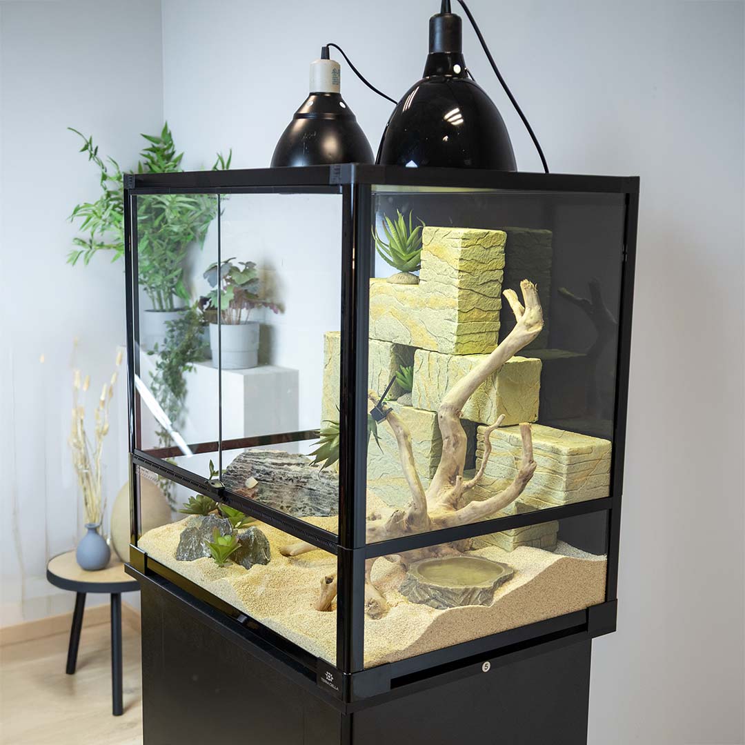 Terrarium knockdown Zwart - Sceneshot