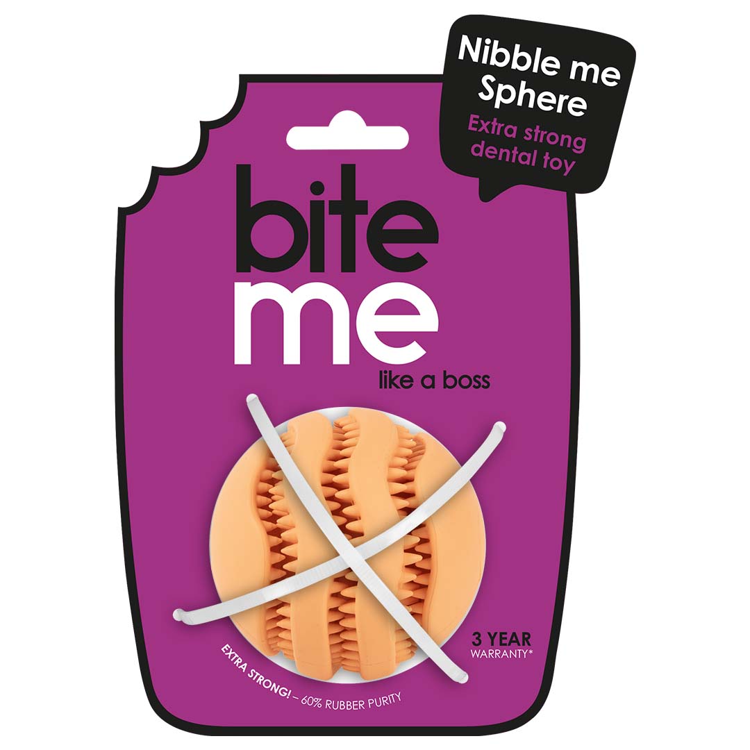 Snackspeeltje Nibble me Sphere Oranje - Verpakkingsbeeld