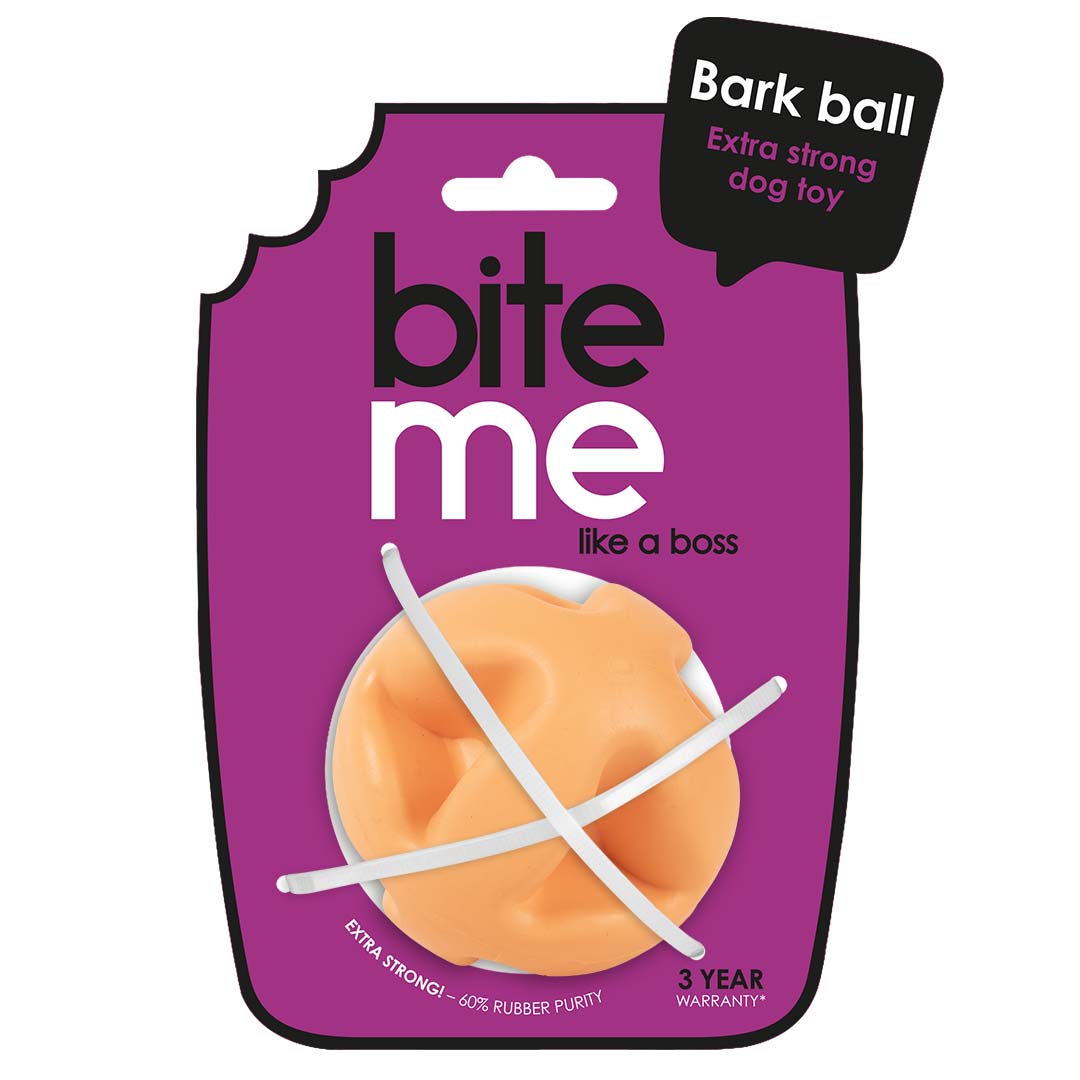 Speelbal Bark ball Oranje - Verpakkingsbeeld