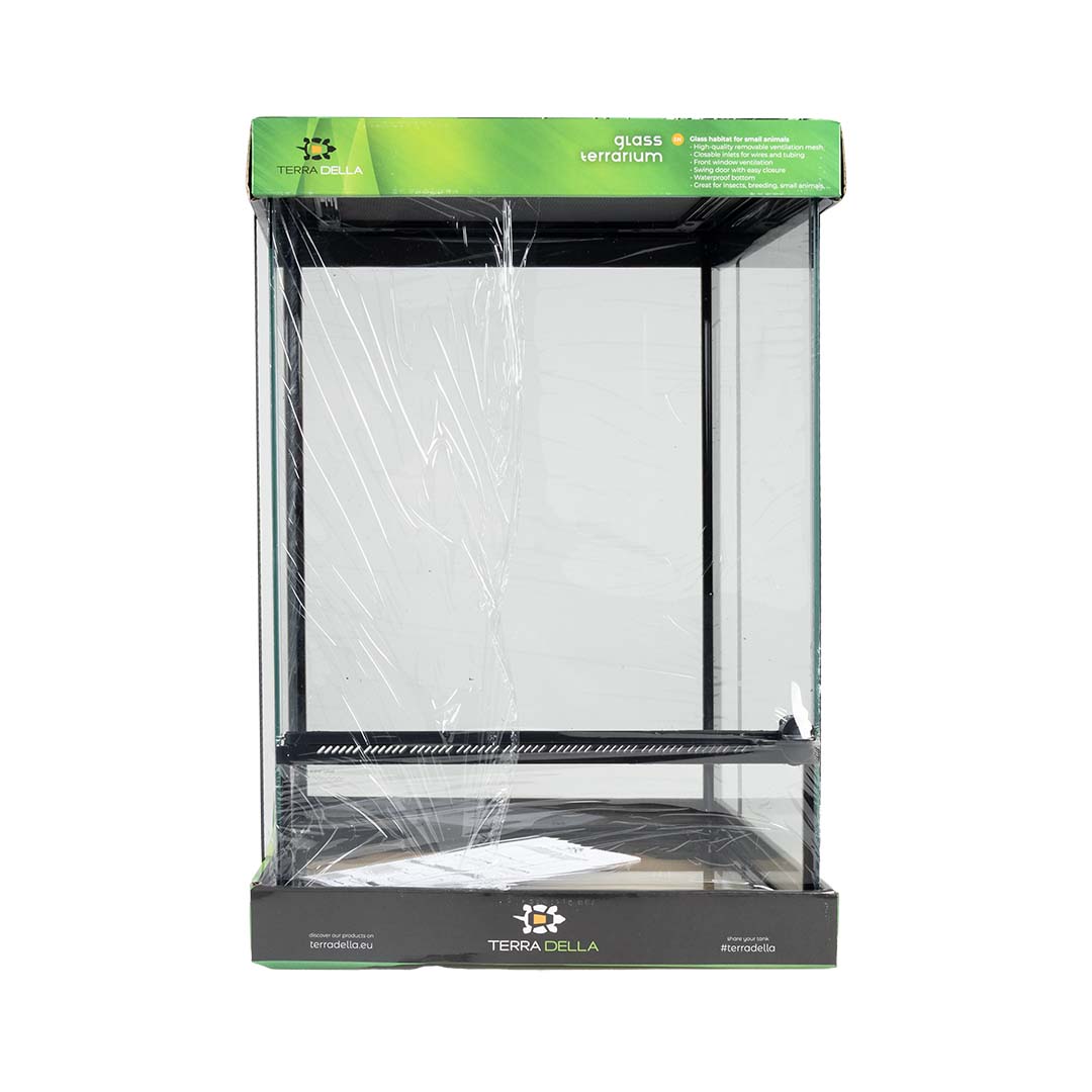 Terrarium glas Zwart - Facing