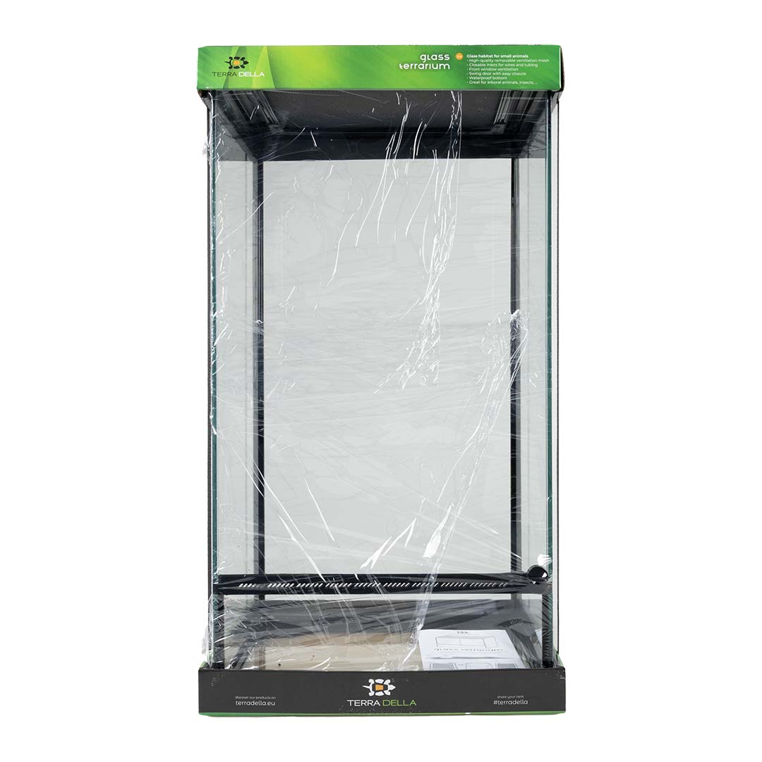 Terrarium glas Zwart - Facing