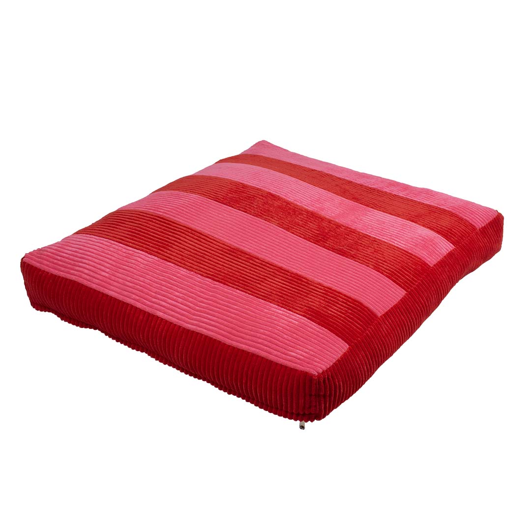 Cojín para perros COZY STRIPE Rojo/rosa - <Product shot>