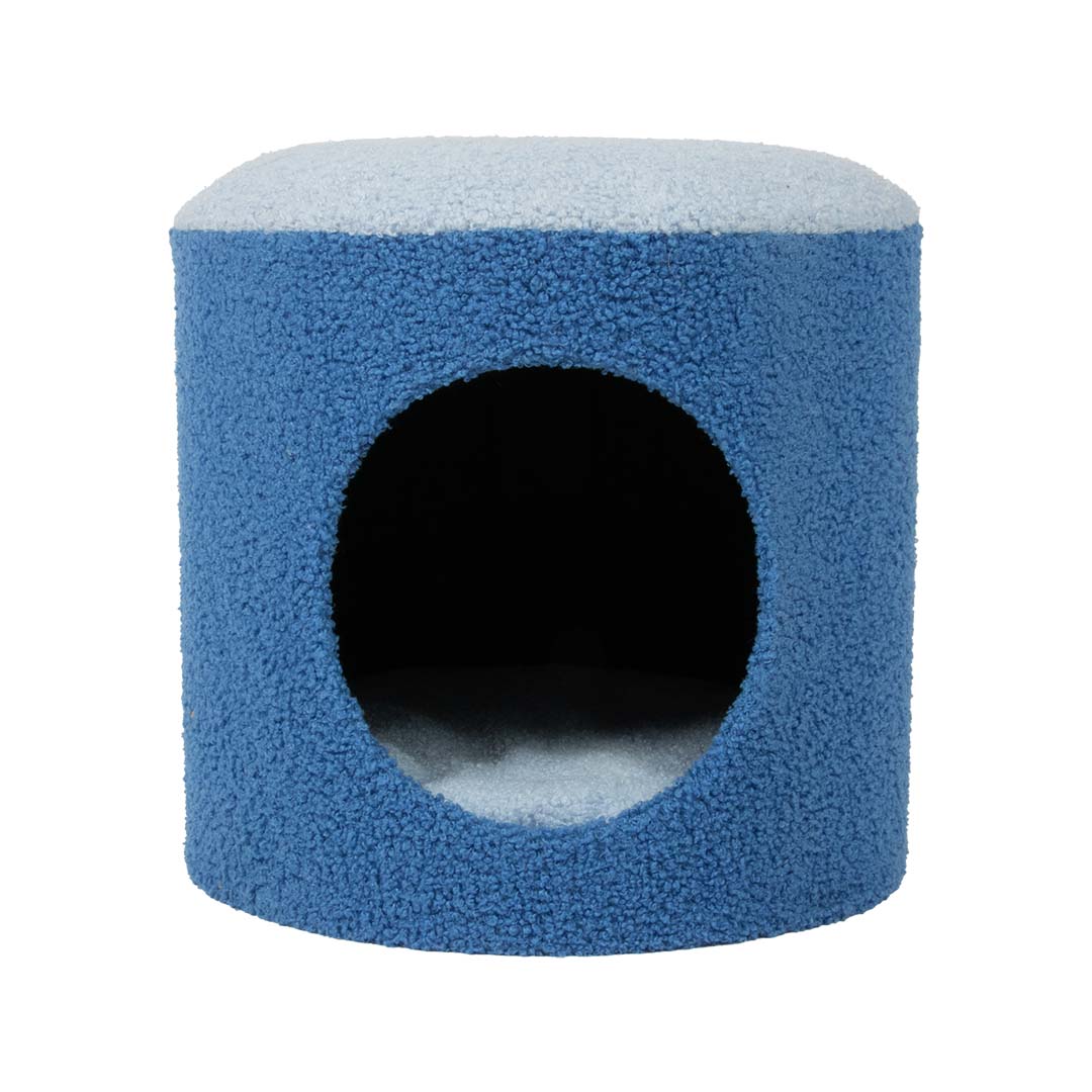 Cat house HAPPY HOUSE Blue - Facing