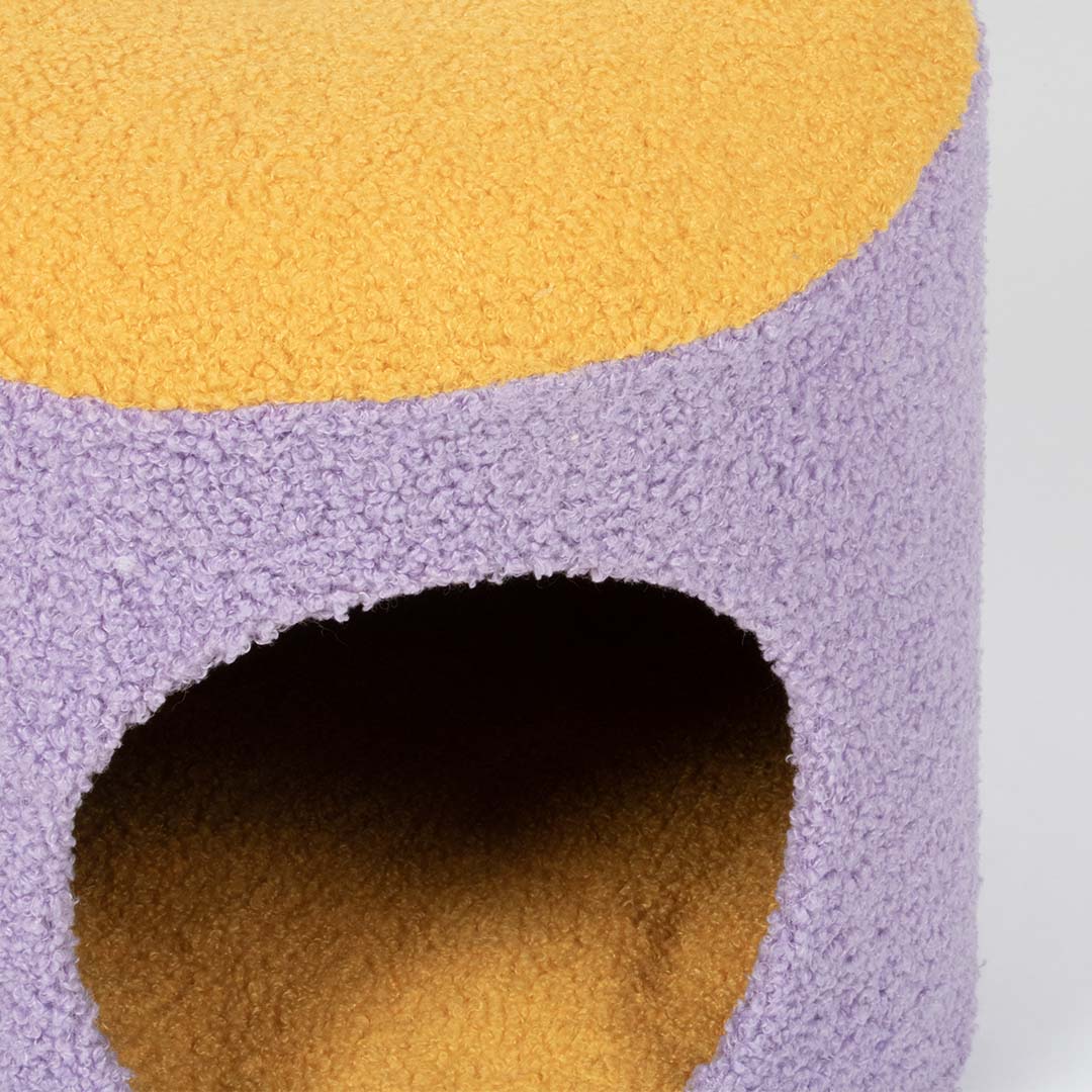 Kattenhuisje HAPPY HOUSE Geel/paars - Detail 1