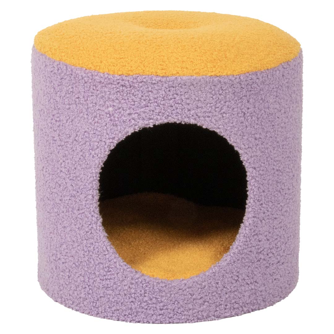 Kattenhuisje HAPPY HOUSE Geel/paars - Product shot