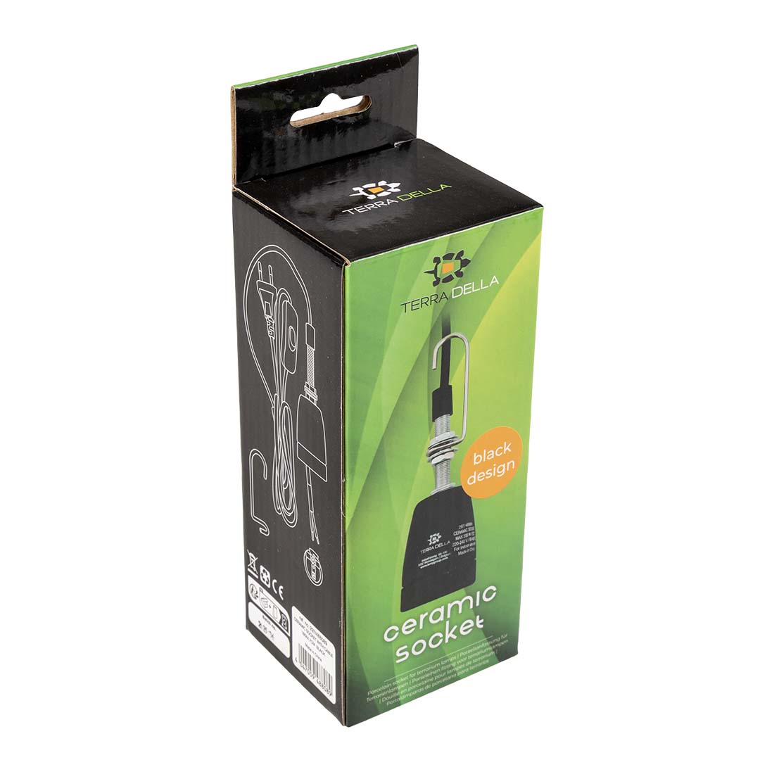 Keramische fitting met snoer Zwart - Verpakkingsbeeld