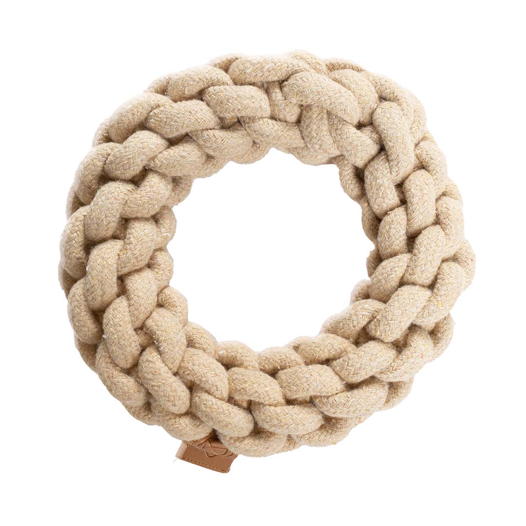 Ben gevlochten ring Sand - <Product shot>