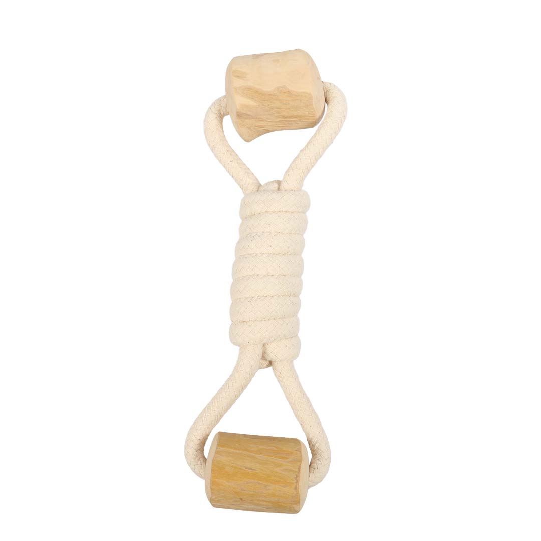Trekspeeltje koffiehout Twisted Tug Bruin - Product shot