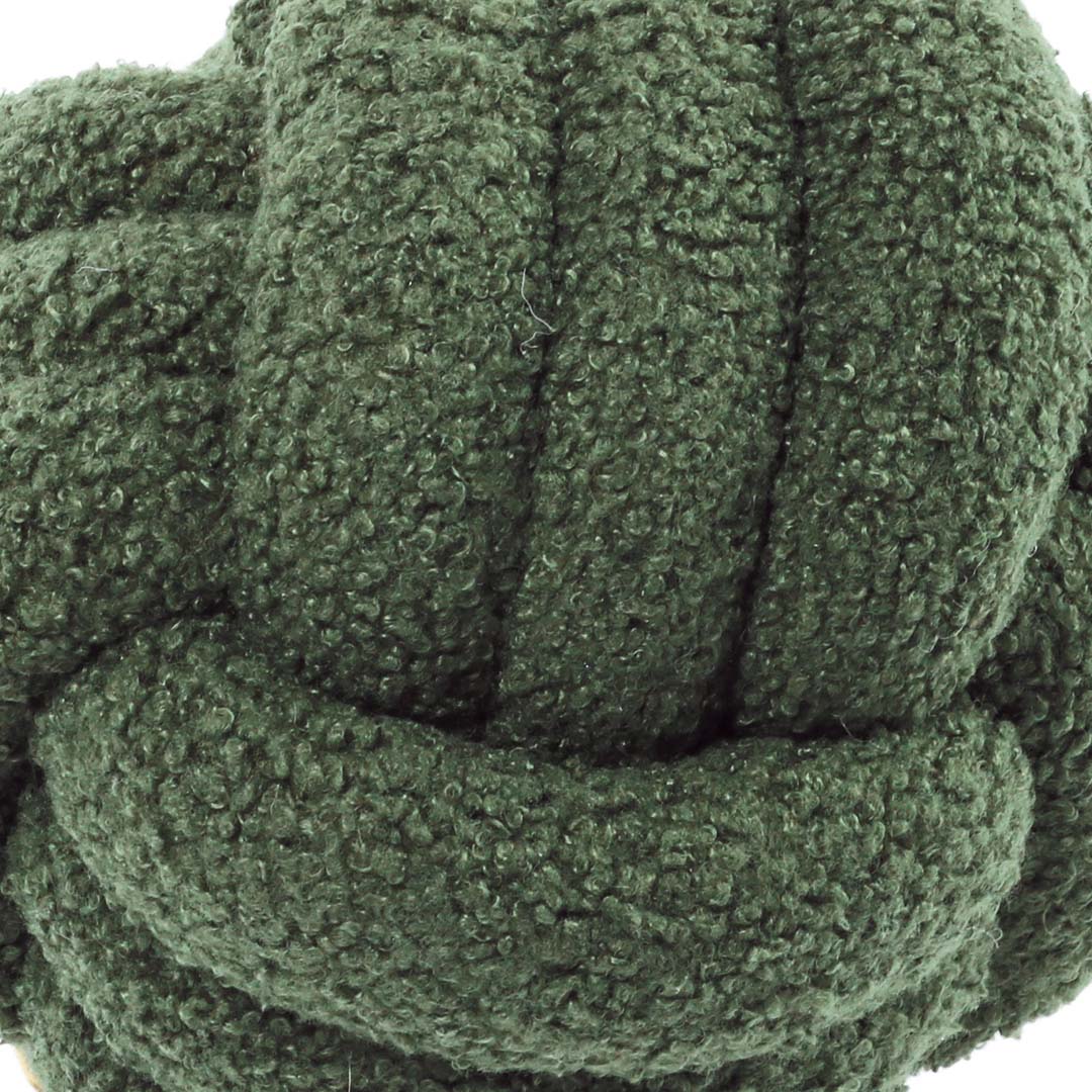 Touwspeeltje Teddy Ball PUCK Army green - Detail 1