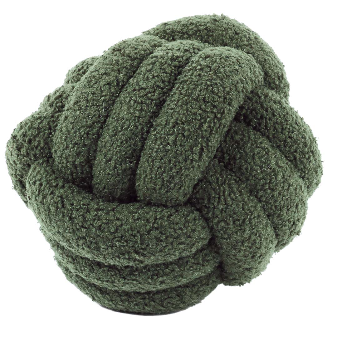 Touwspeeltje Teddy Ball PUCK Army green - <Product shot>