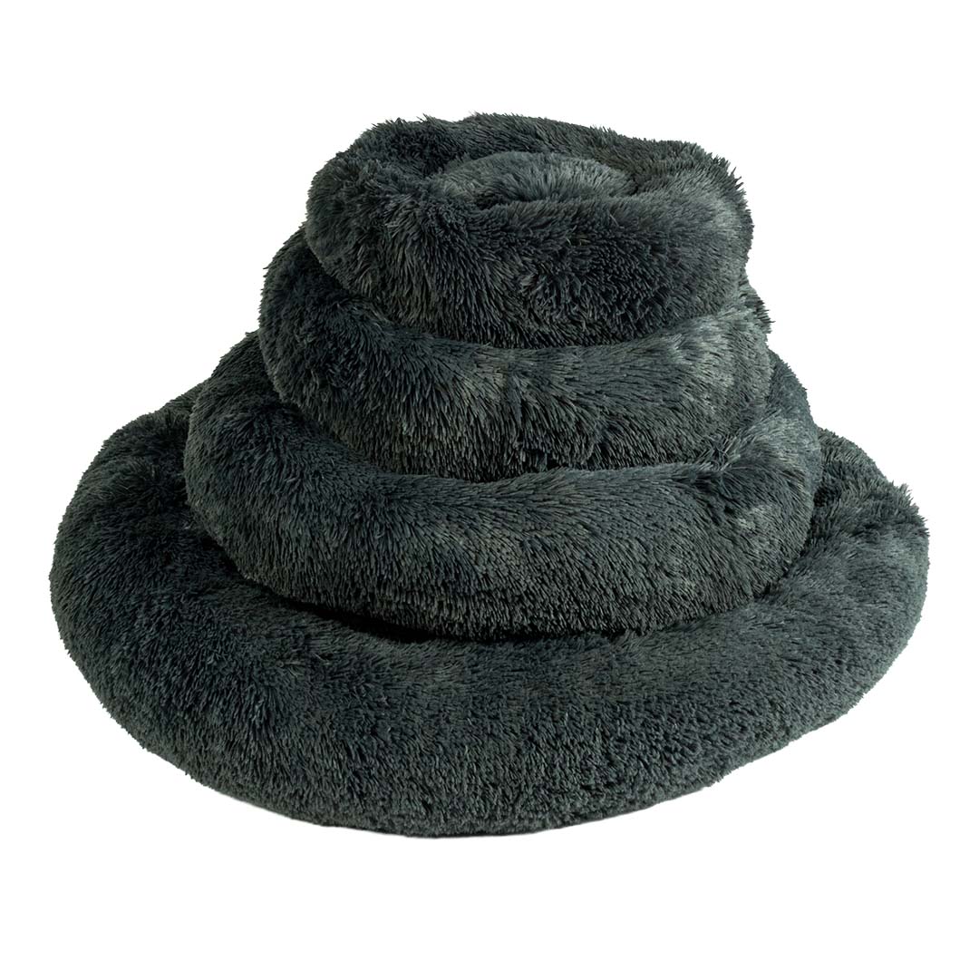 Concept duvoplus donut Snug dog bed - dark grey - Product shot