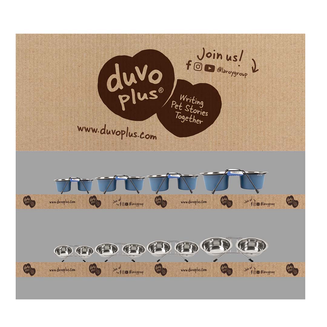 Concept duvoplus dt hond set draadstaander + kommen - Product shot