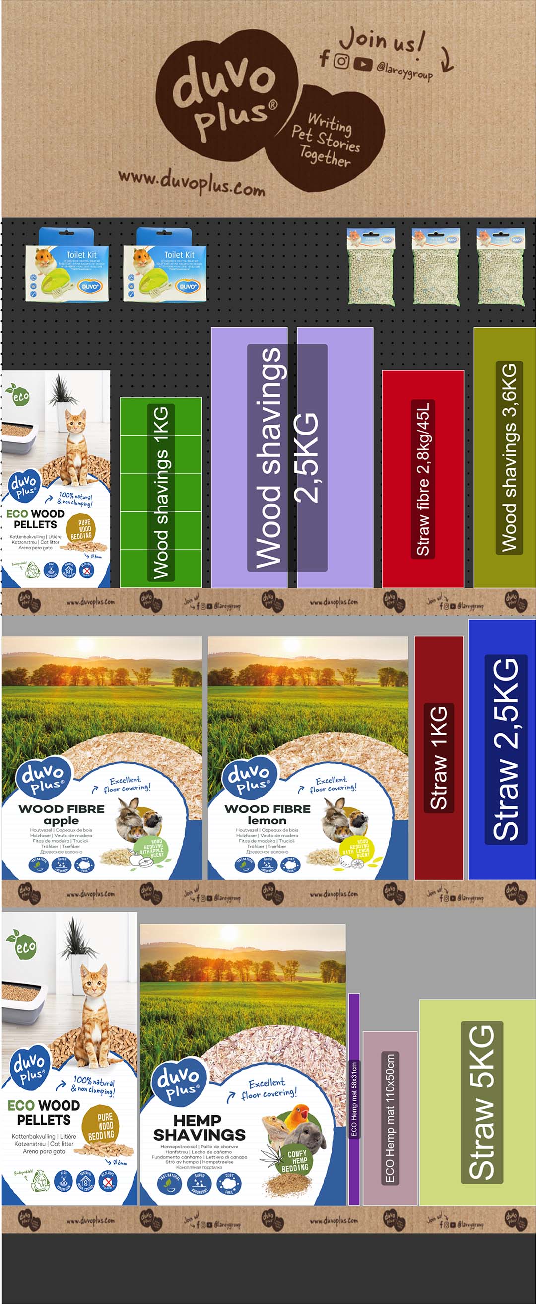 Concept duvoplus bodembedekkers knagers - Product shot