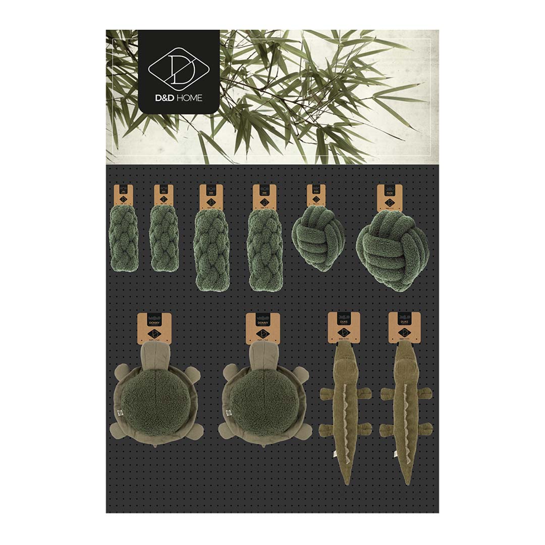 Concept D&D HOME Teddy touwen army green - Product shot