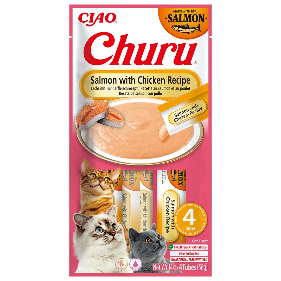 CIAO Churu salmon&chicken flavour - Product shot