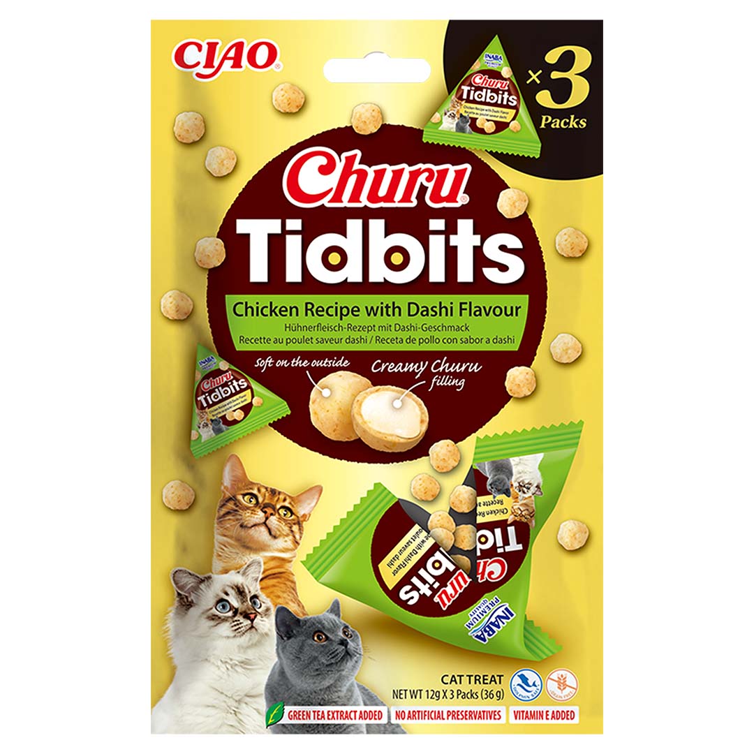 CIAO Churu Tidbits kip&Dashi smaak - Product shot