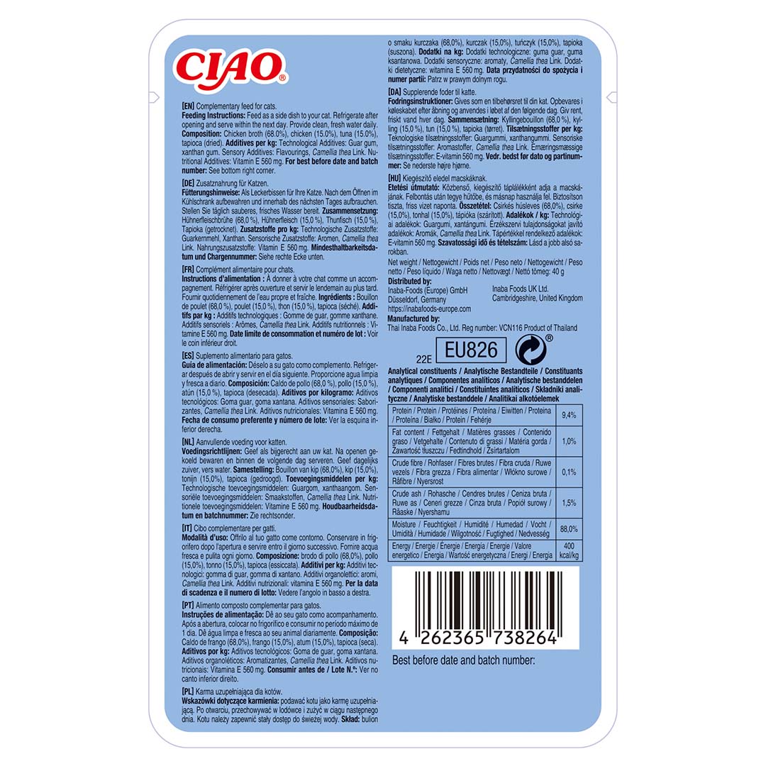 CIAO Broth pollo y atún - Technische tekening