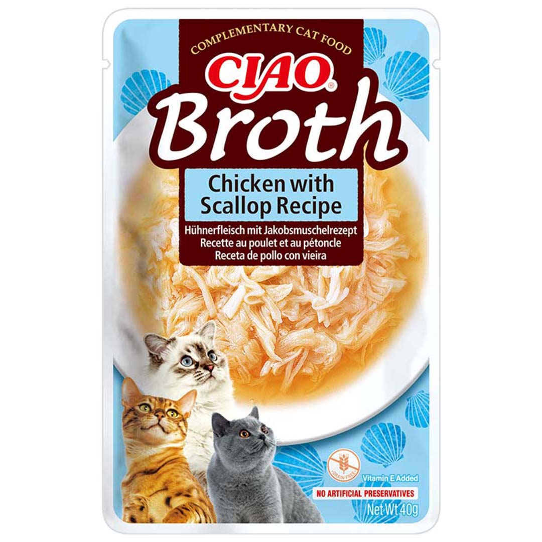 CIAO Broth Huhn & Jakobsmuscheln - Product shot