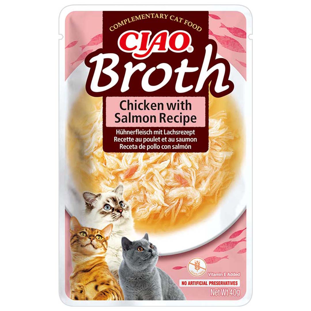 CIAO Broth kip&zalm - Product shot