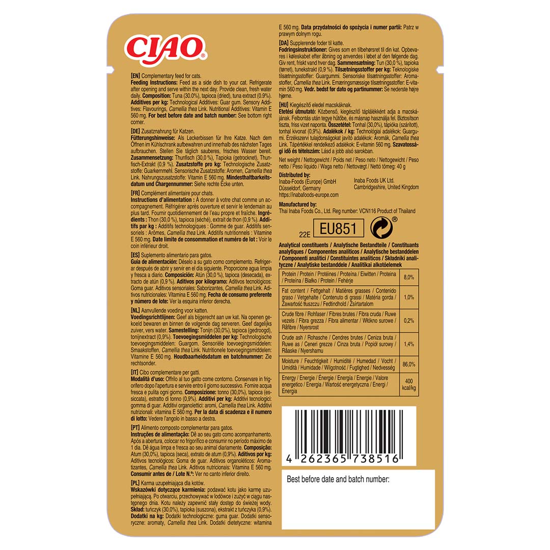 CIAO Bisque tonijn - Technische tekening