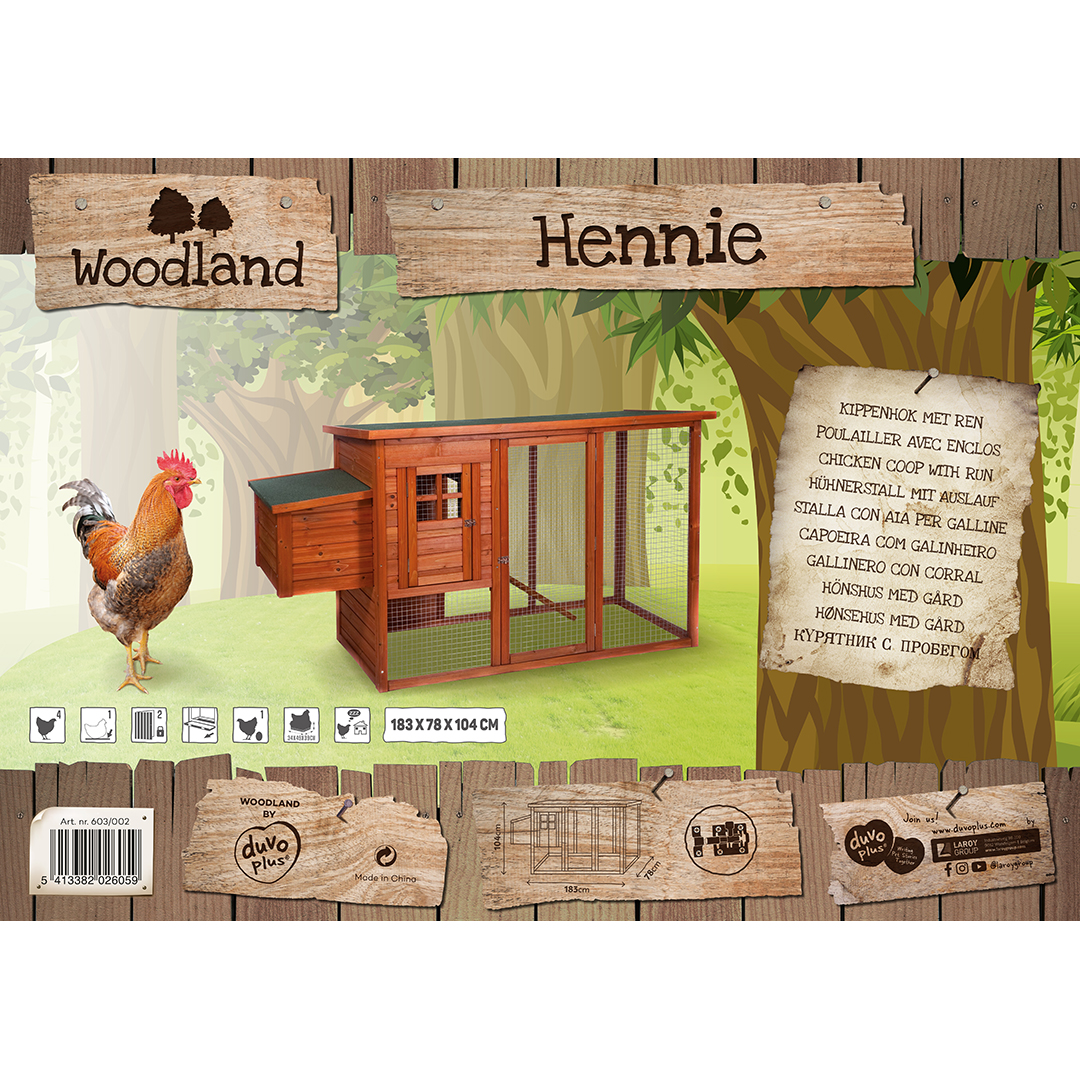 Woodland chicken coop hennie classic - Verpakkingsbeeld