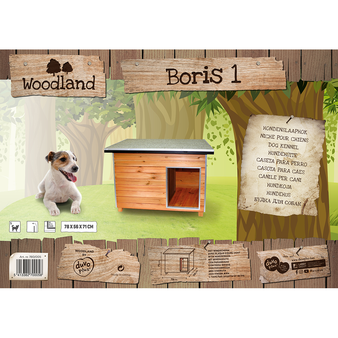 Woodland dog house boris classic - Verpakkingsbeeld