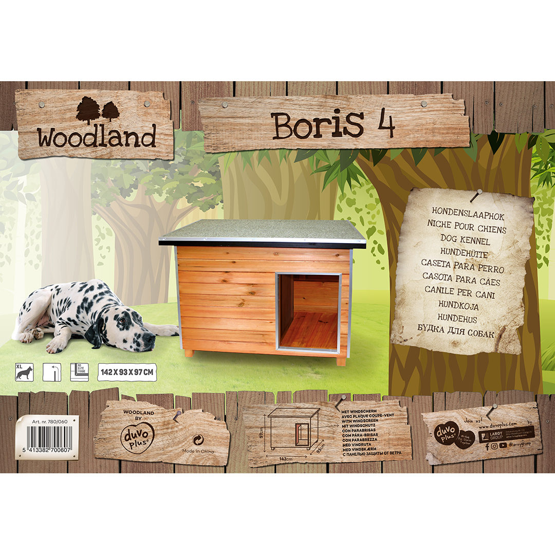 Woodland hondenhok boris classic - Verpakkingsbeeld