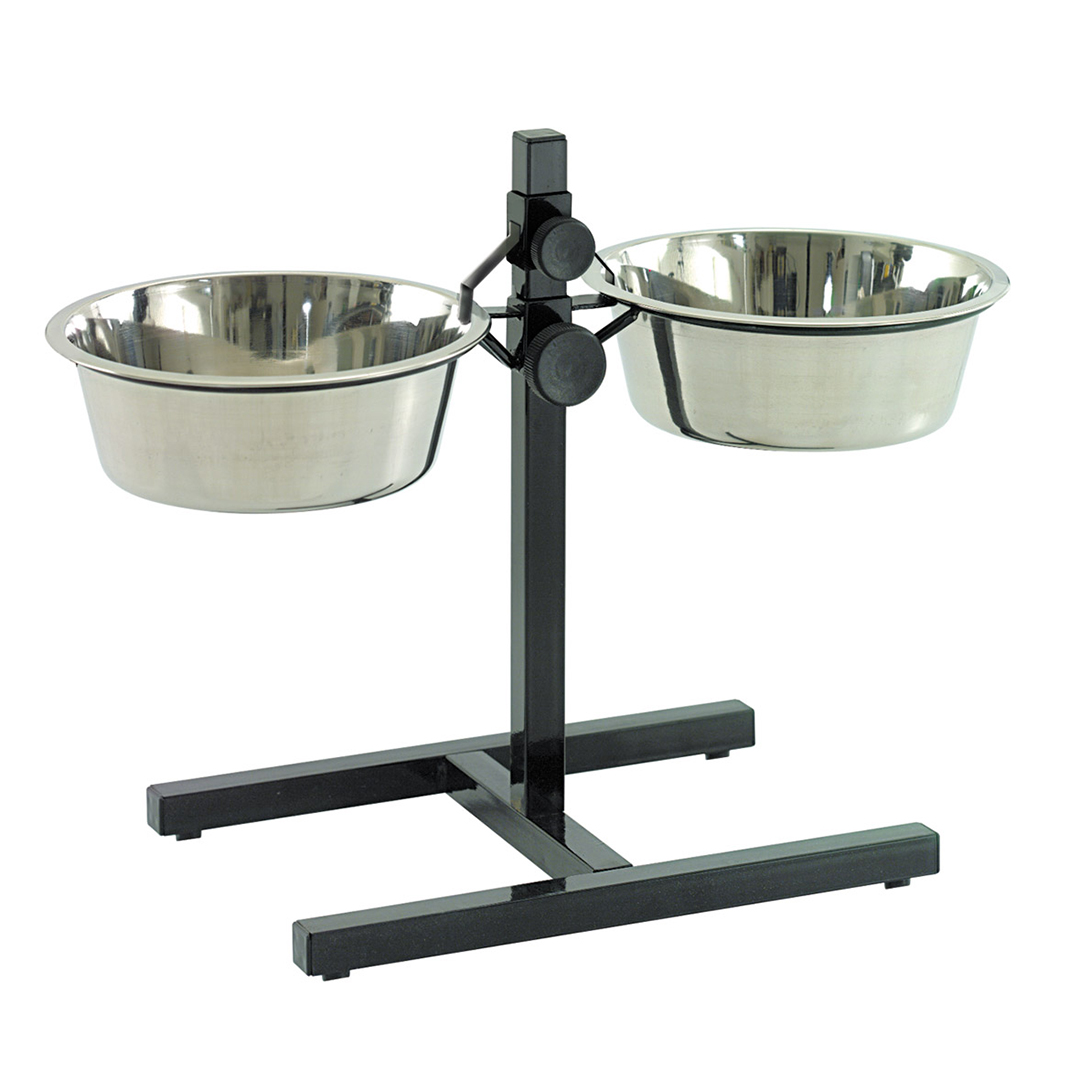 Twin feeder h-stand + bowls - Verpakkingsbeeld