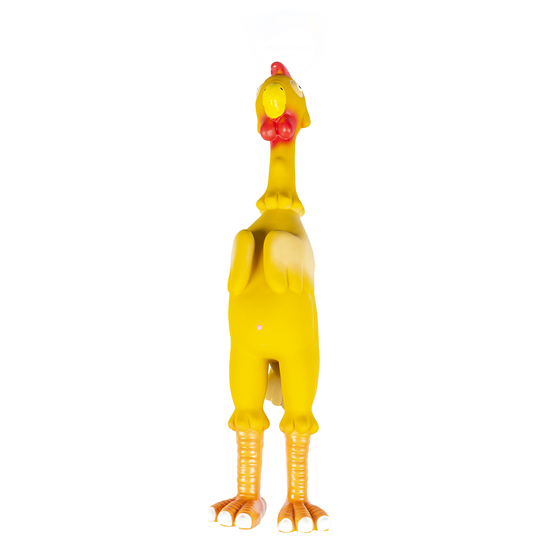 Latex toy pop up funny chicken multicolour - Product shot