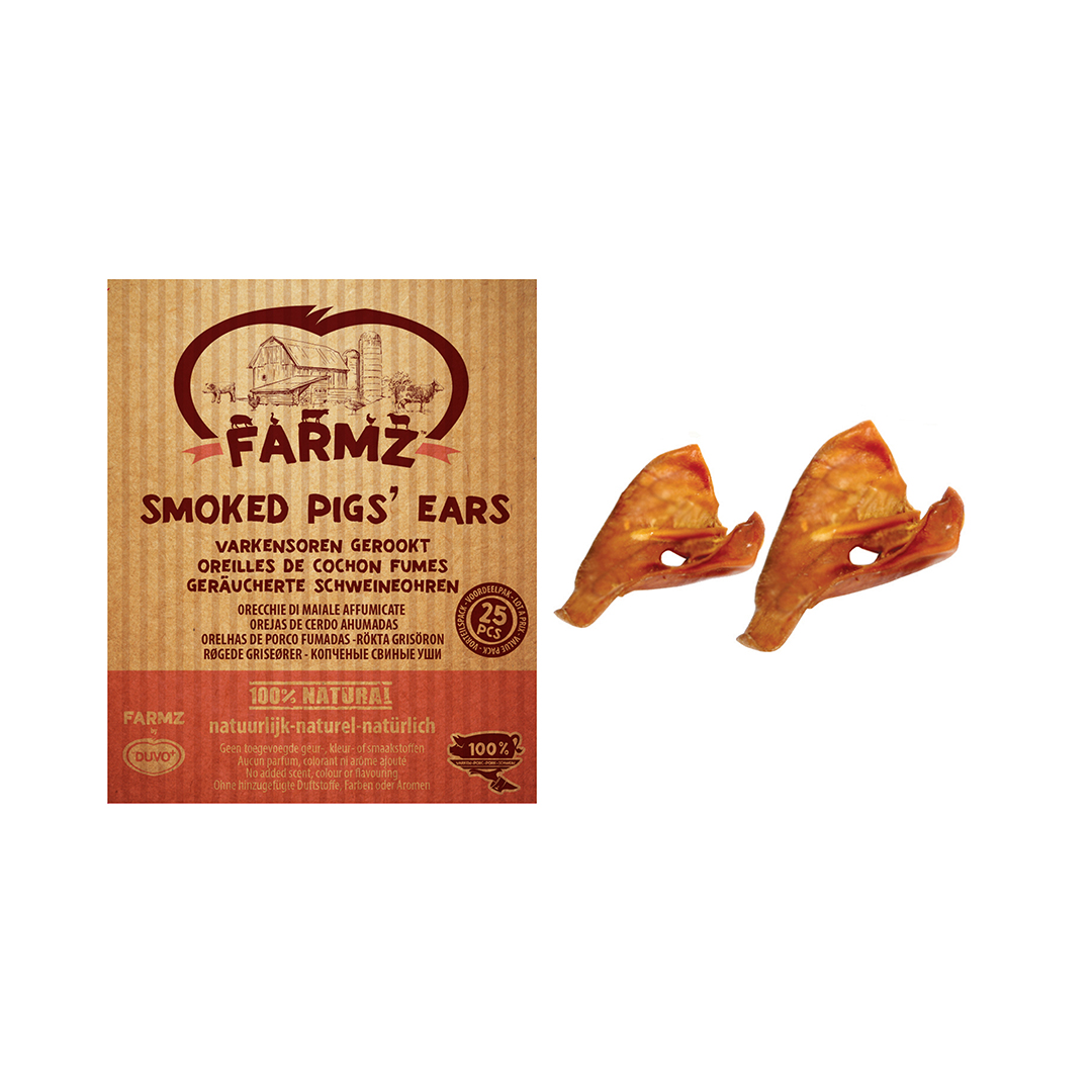 Farmz smoked pork ears bulk - Product shot