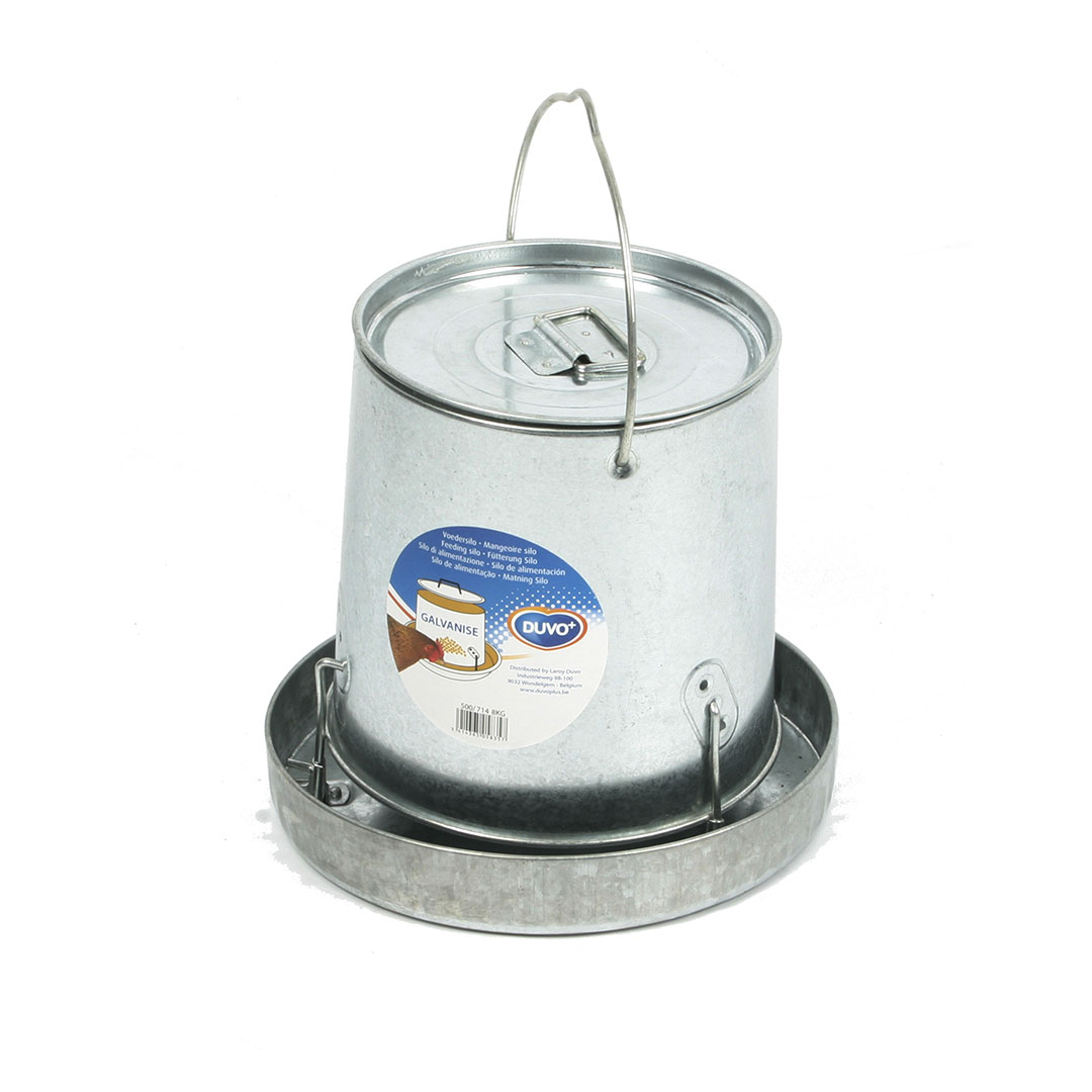 Galvanised feeder with lid - <Product shot>