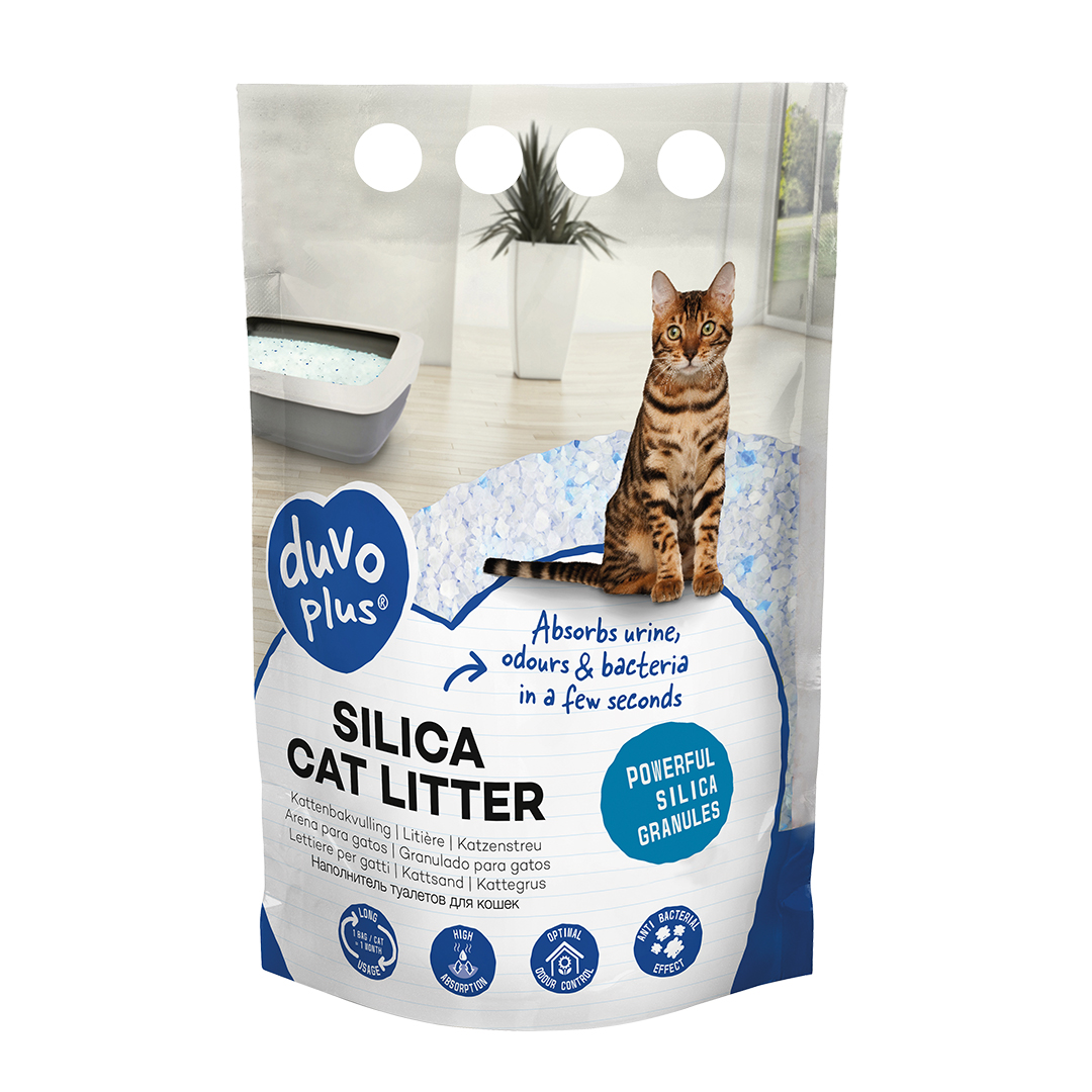 Premium silica cat litter - <Product shot>