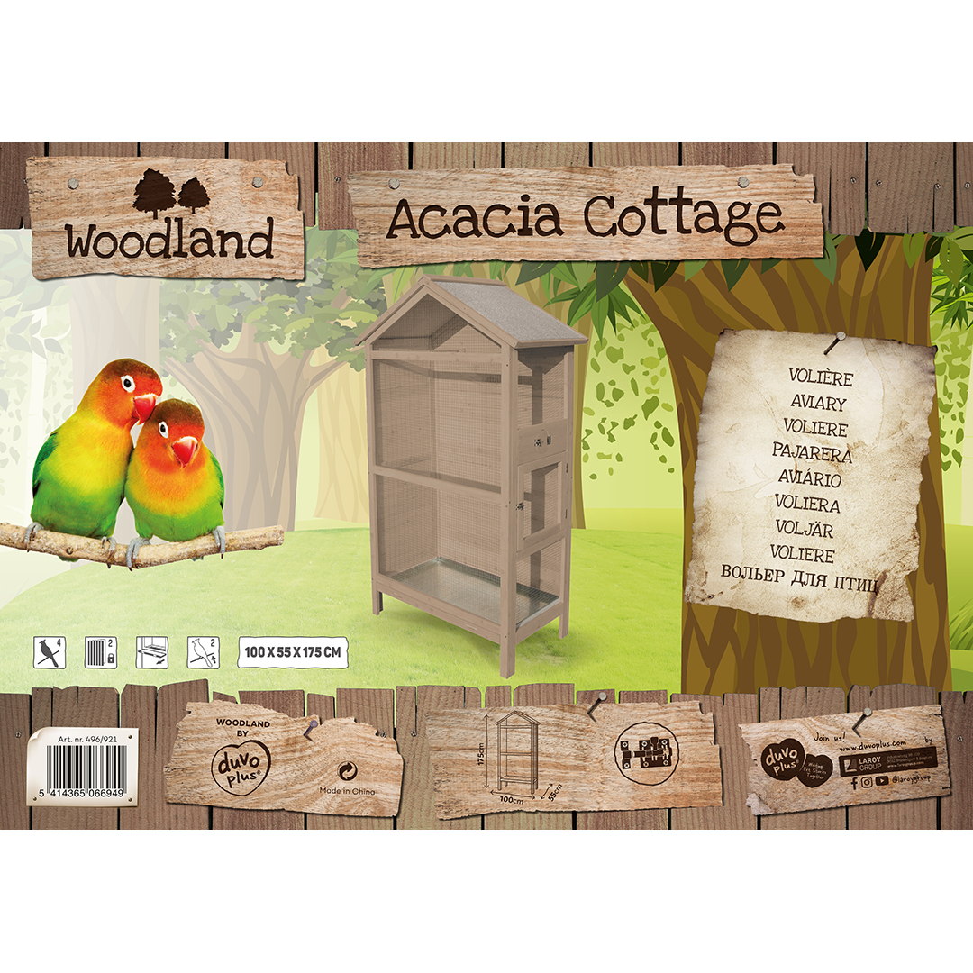 Woodland volière acacia cottage taupe - Verpakkingsbeeld