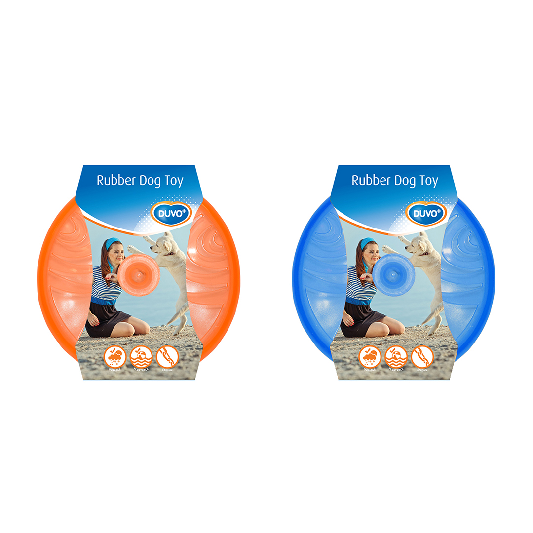 Tpr flash frisbee oranje/blauw - Product shot