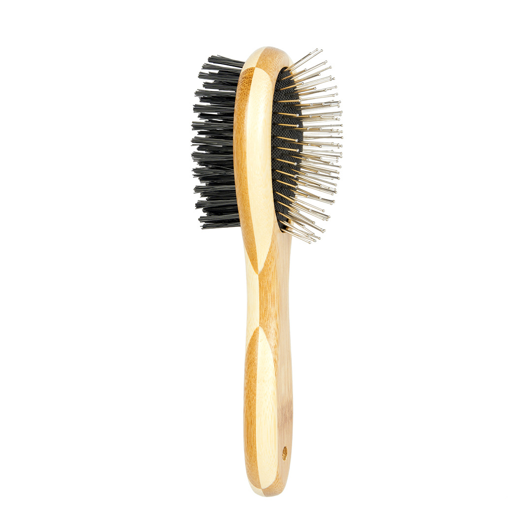 Bamboo 2-in-1 grooming brush - <Product shot>