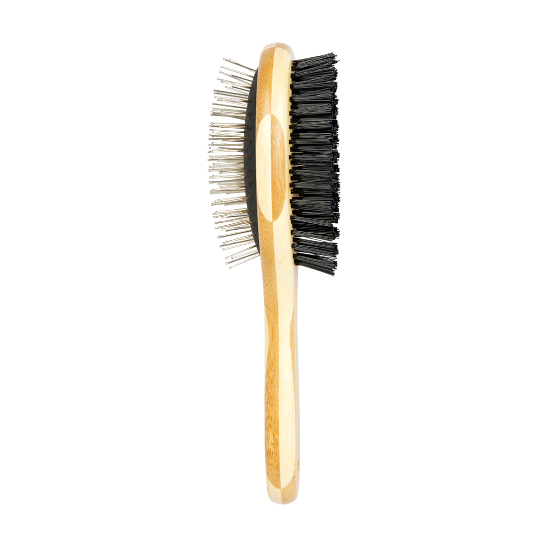 Bamboo 2-in-1 grooming brush - <Product shot>